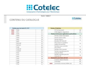 Les pointes de test contiennent du Nickel