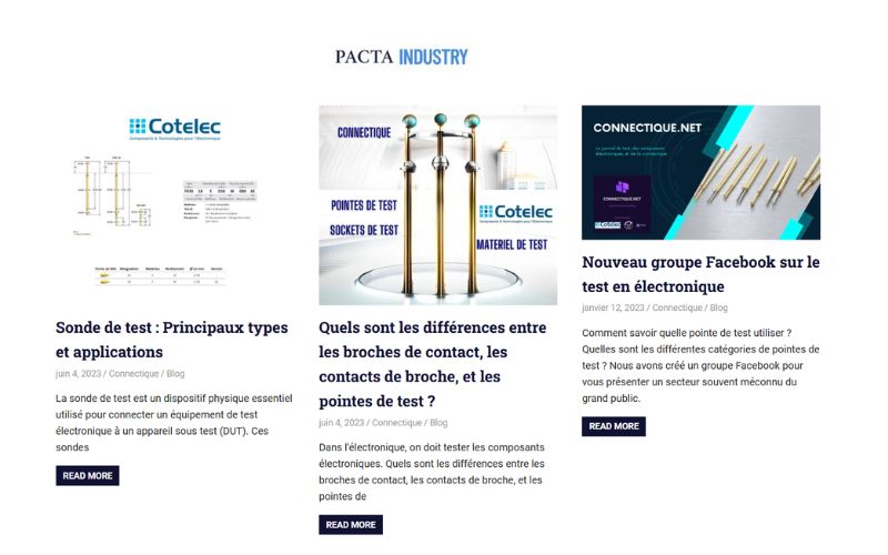 Ancien blog sur le test de composants