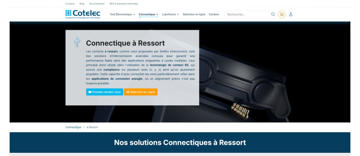 Connecteurs à ressort et pogo pins pour contact sécurisé