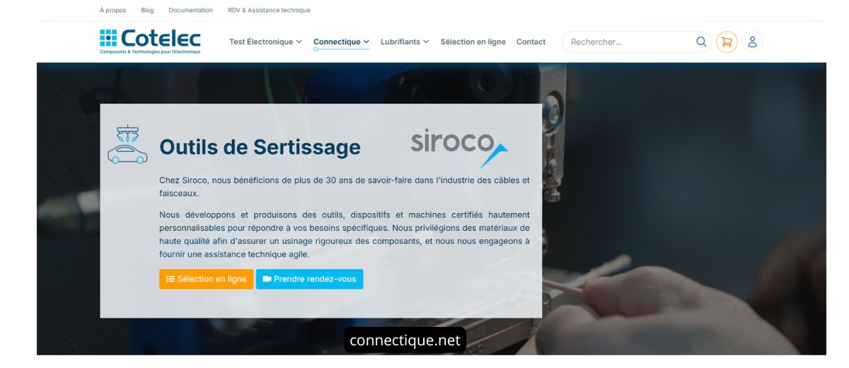 Sertissage de faisceaux de câbles