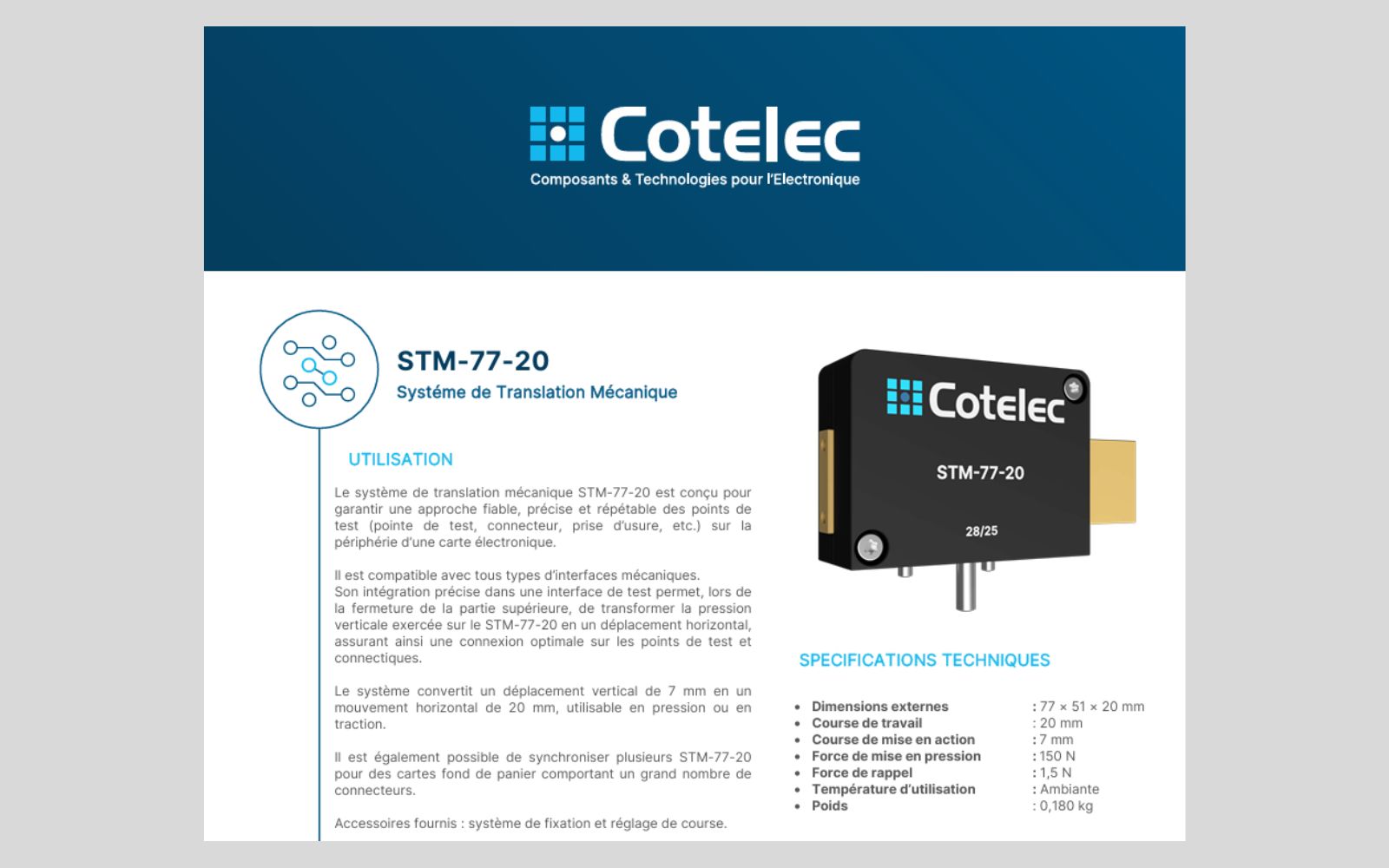 STM-77-20 - vue produit