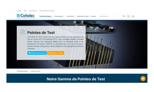 Les pointes de test Cotelec